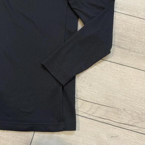 Under Armour ColdGear Black Henley Long Sleeve Shirt Men Size Small Casual Sport - Picture 8 of 10